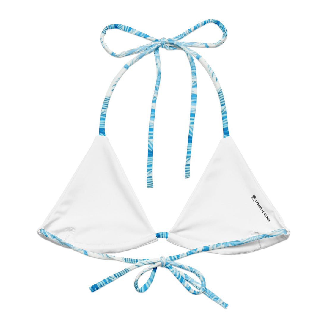 Seaside String Bikini Top-Coastal Cool-Recycled Swimsuits and Beachwear