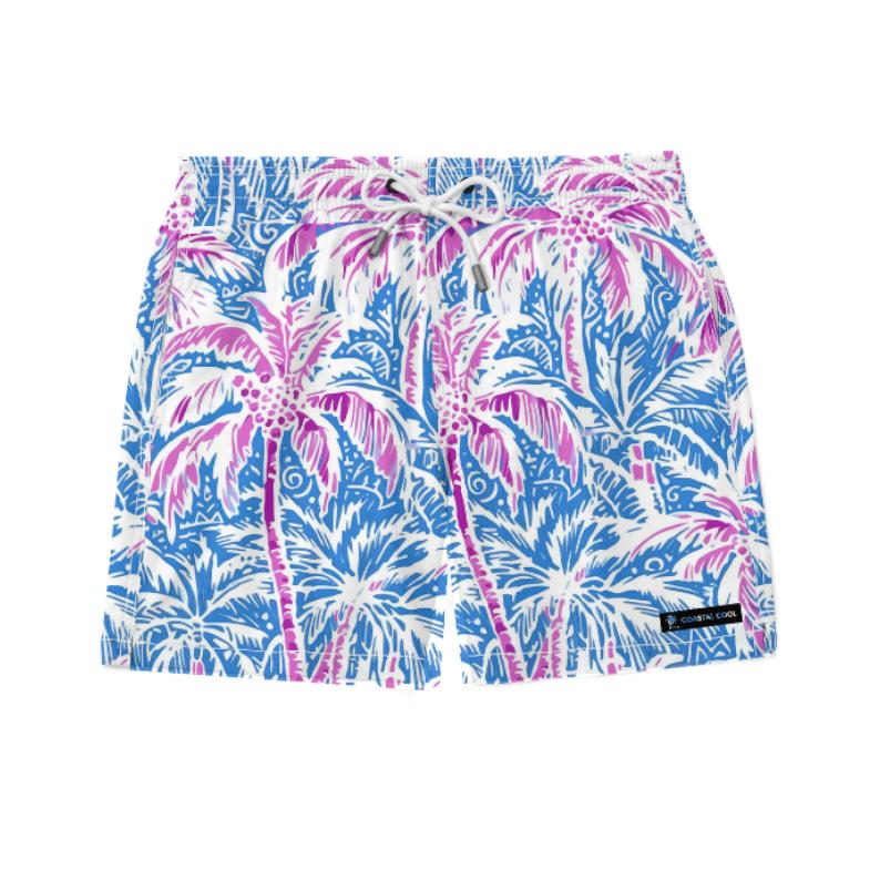 Sun-Kissed Sands Swim Trunks-Coastal Cool