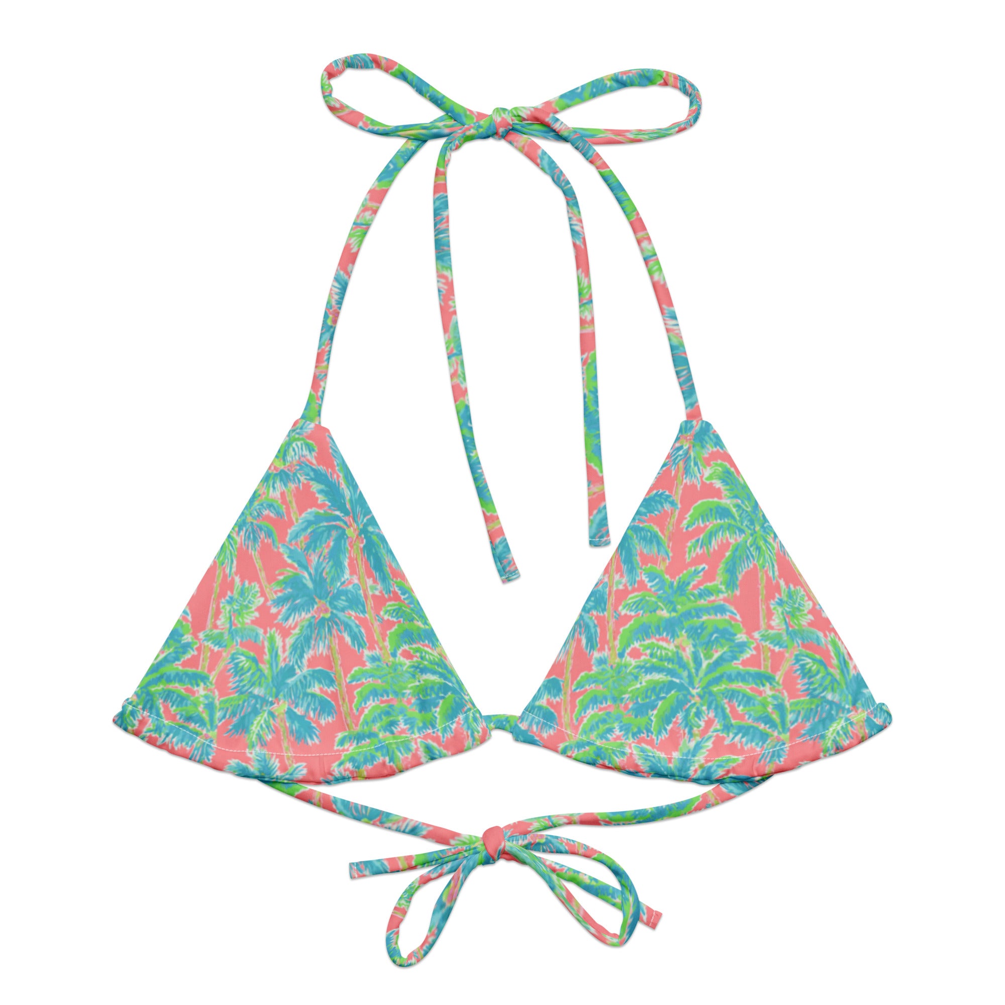 Tequila Sunrise String Bikini Top-Coastal Cool