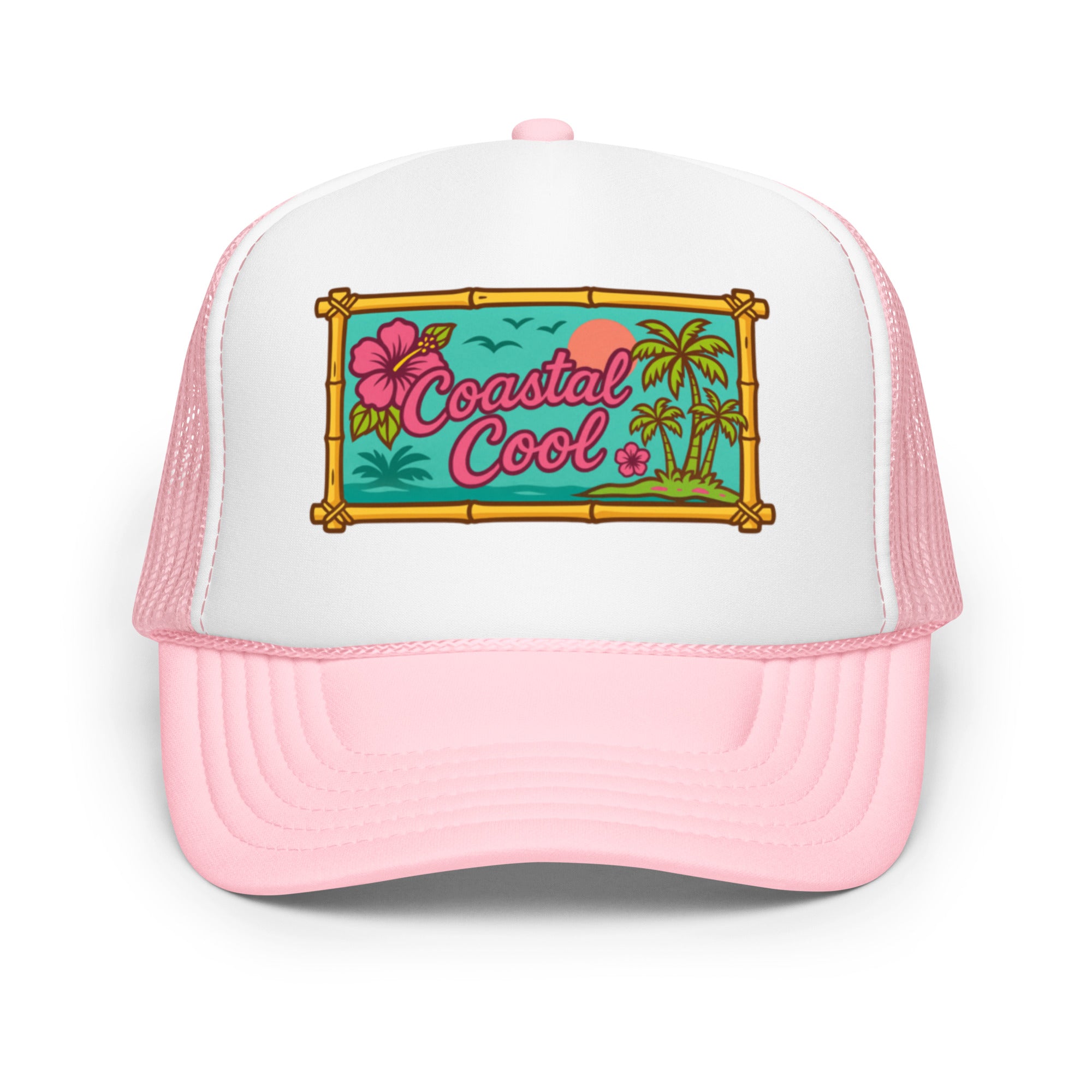 The Getaway Frame Pink - Hat-Coastal Cool