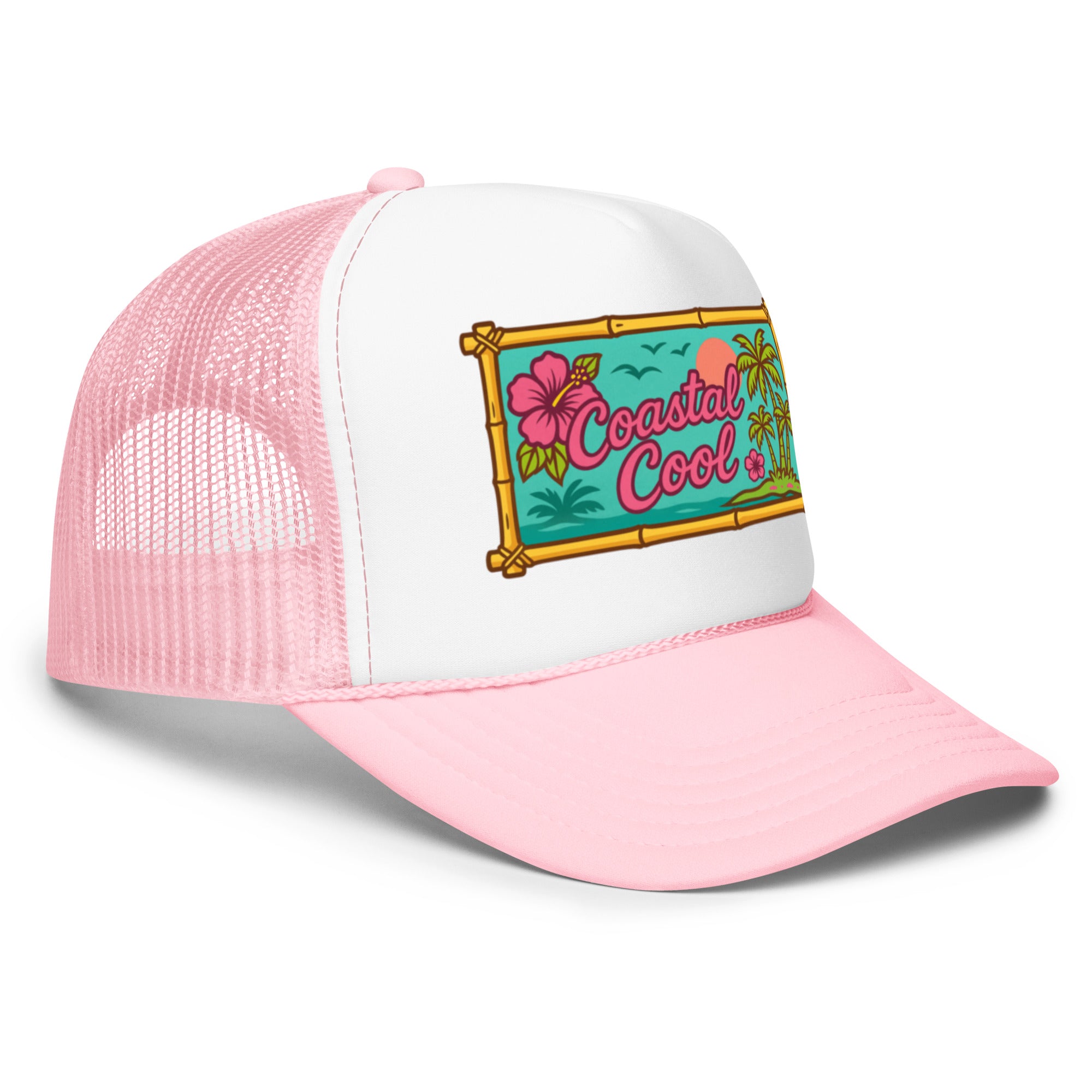 The Getaway Frame Pink - Hat-Coastal Cool