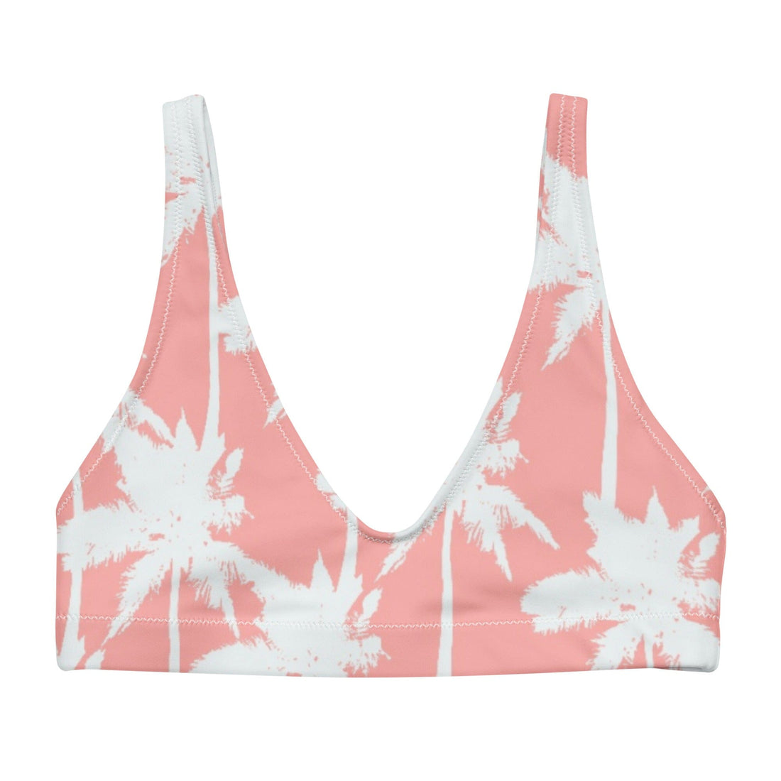 The Groove Pink Bikini Top-Coastal Cool-Recycled Swimsuits and Beachwear