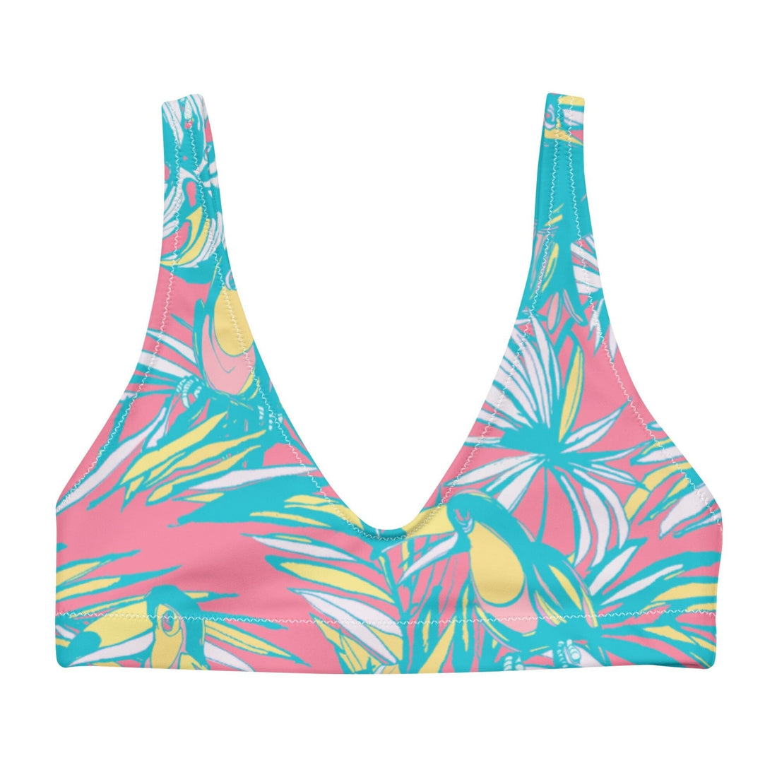 Toucan Do It Bikini Top-Coastal Cool