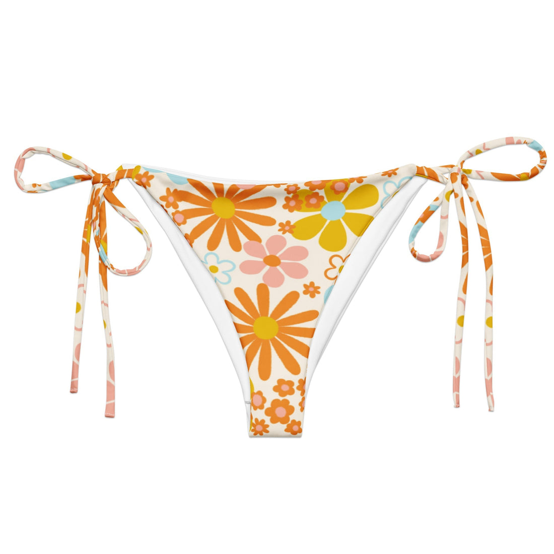 Tropical Temptation String Bikini Bottom-Coastal Cool