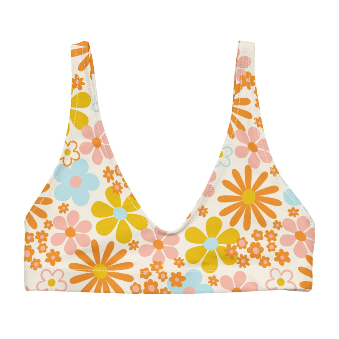 Tropical Temptations Bikini Top-Coastal Cool