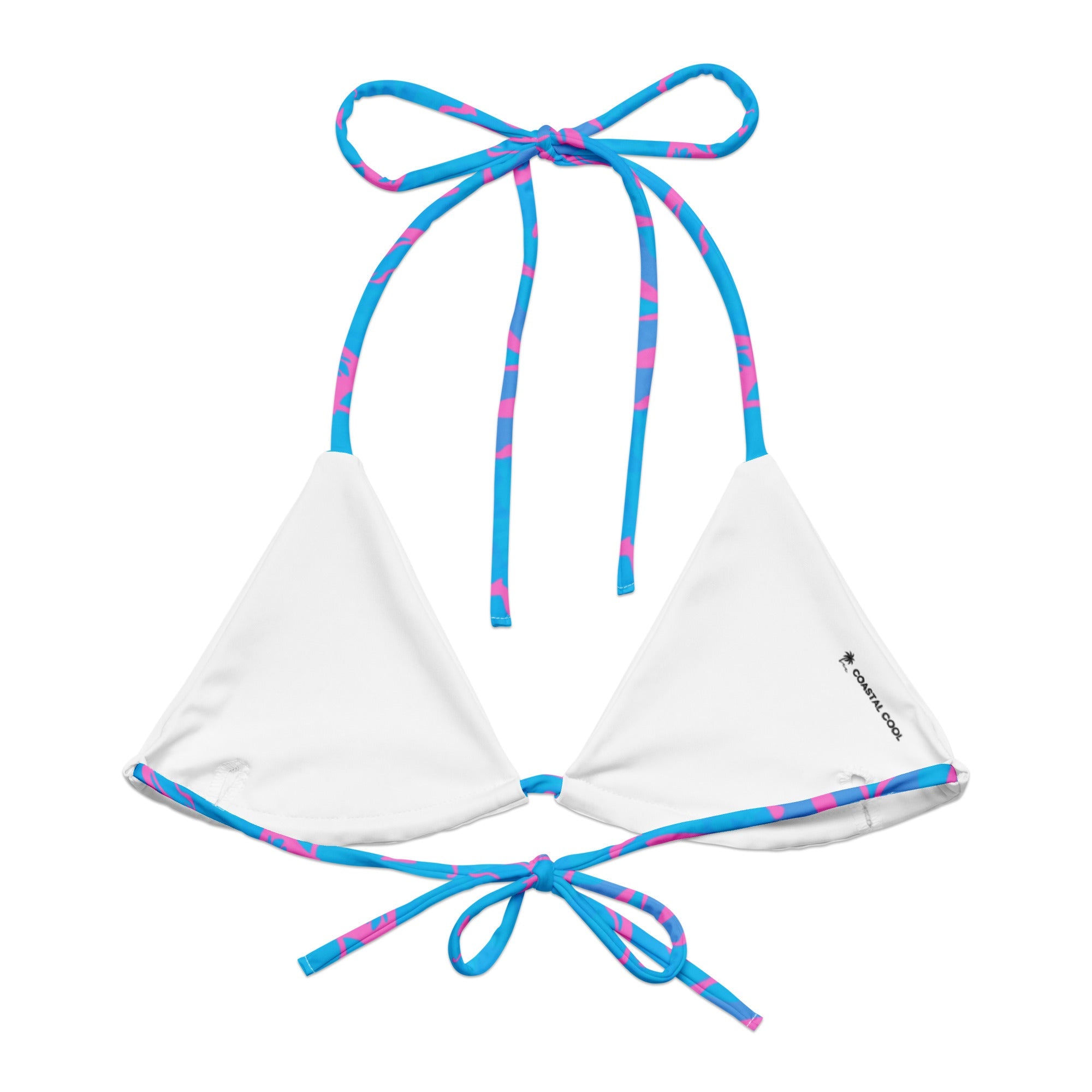 Vacation String Bikini Top-Coastal Cool