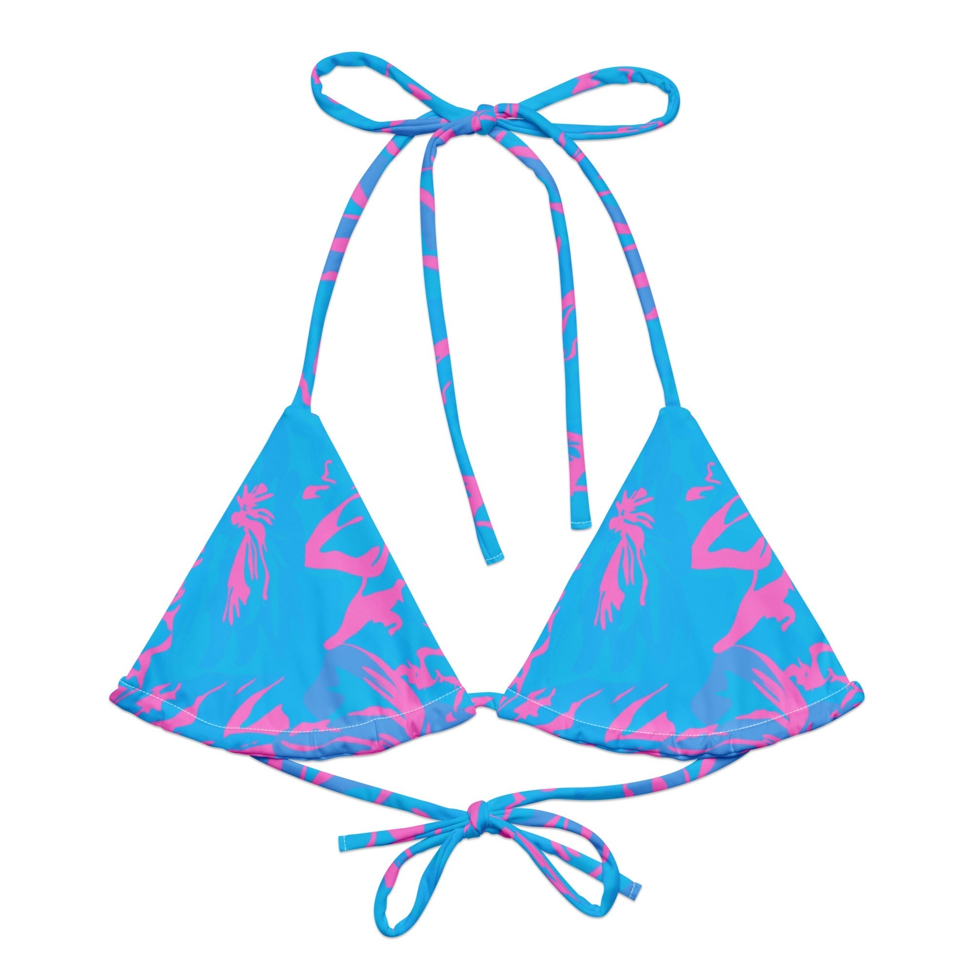 Vacation String Bikini Top-Coastal Cool