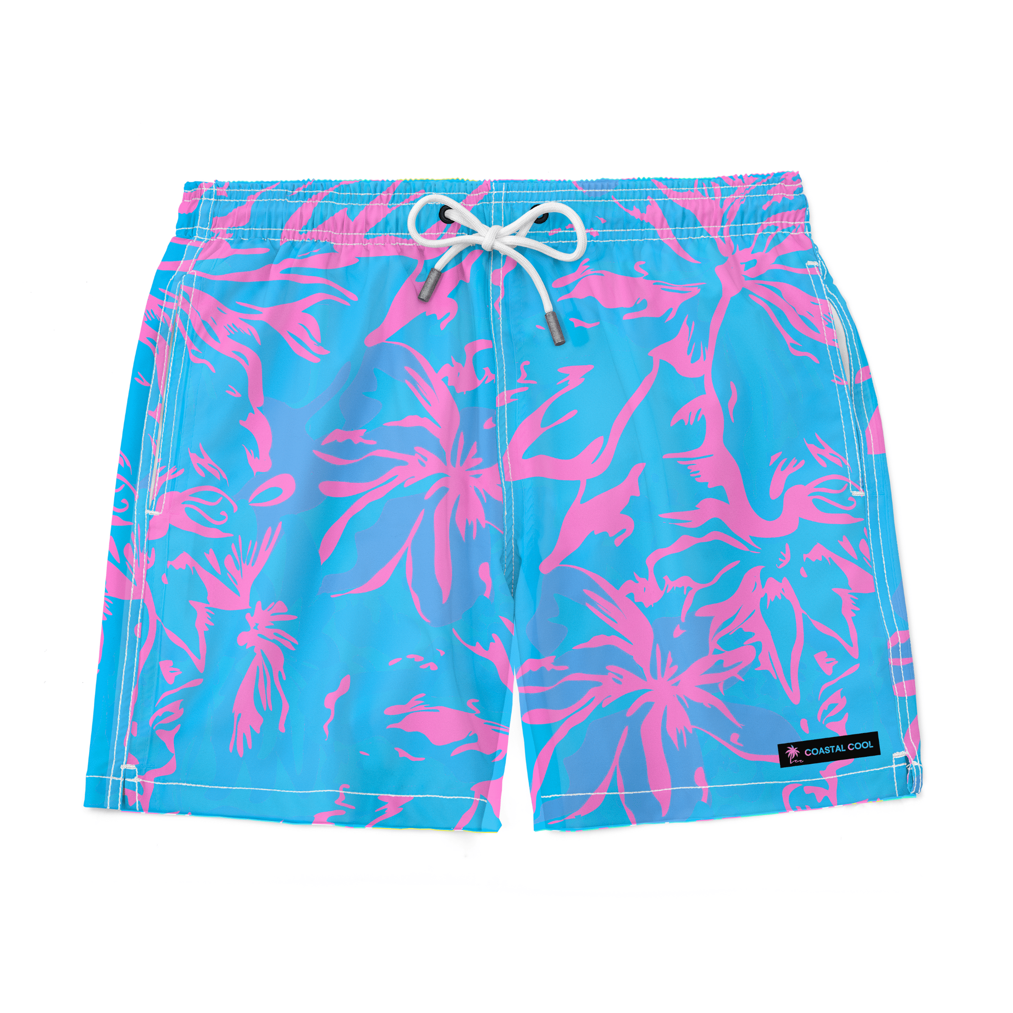 Vacation Swim Trunks-Coastal Cool