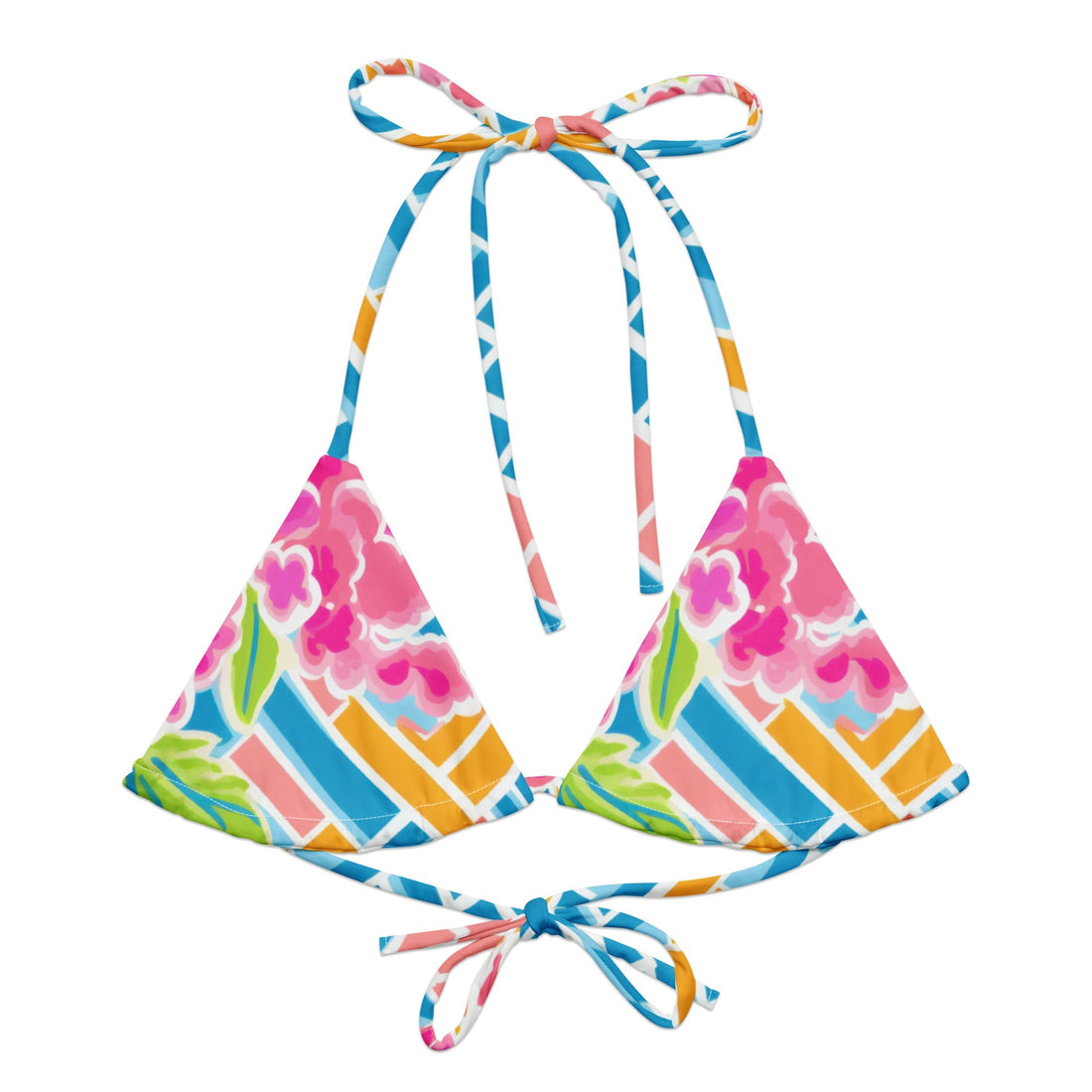 Villas String Bikini Top-Coastal Cool