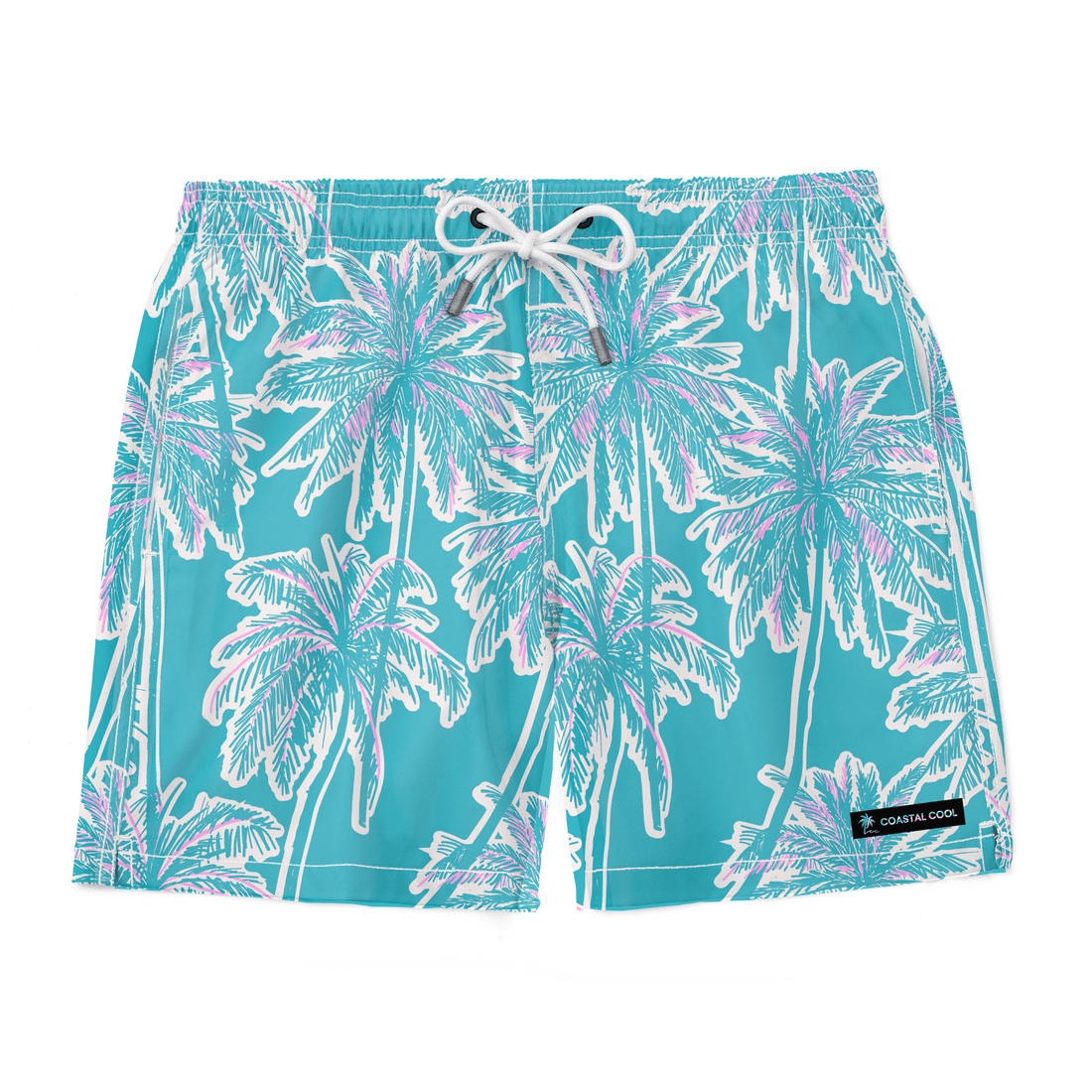 Virgin Islands Blue Swim Trunks-Coastal Cool