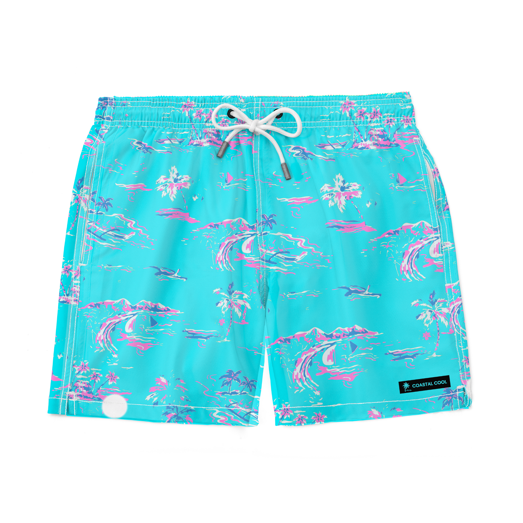 Volley Swim Trunks-Coastal Cool