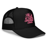 Waxed Out Hat - Black by Coastal Cool adjustable trucker hat durable fit