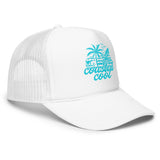 Waxed Out Hat - White by Coastal Cool adjustable trucker hat durable fit