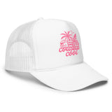 Waxed Out Hat - White by Coastal Cool adjustable trucker hat durable fit