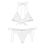 White Bikini by Coastal Cool adjustable bikini set UPF 50 breathable sustainable resort style