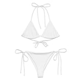 White Bikini by Coastal Cool adjustable bikini set UPF 50 breathable sustainable resort style