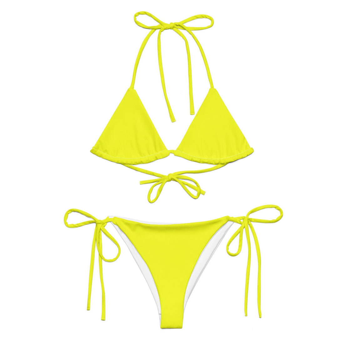 Yellow Bikini-Coastal Cool-Recycled Swimsuits and Beachwear
