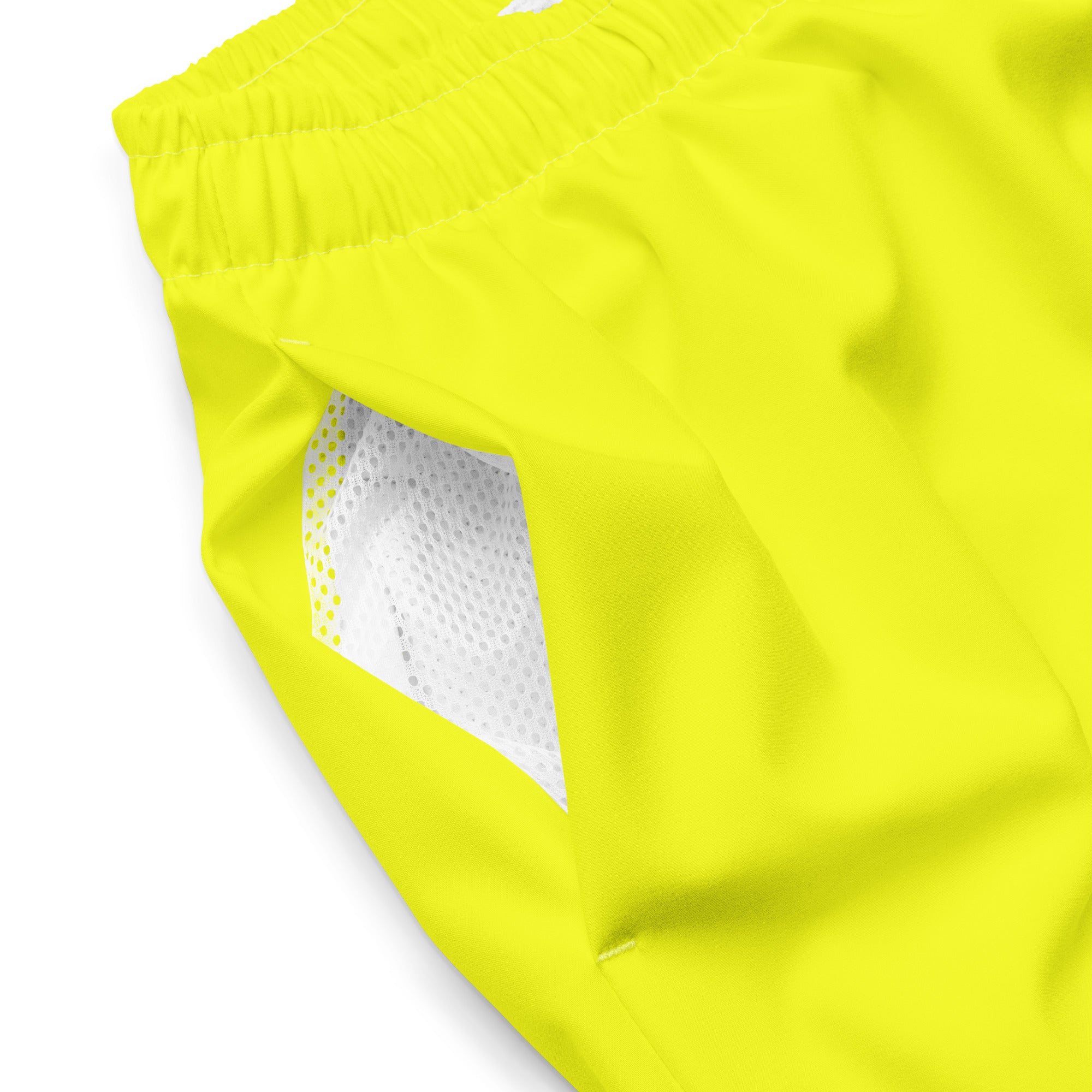 Yellow Solid Swim Trunks-Coastal Cool