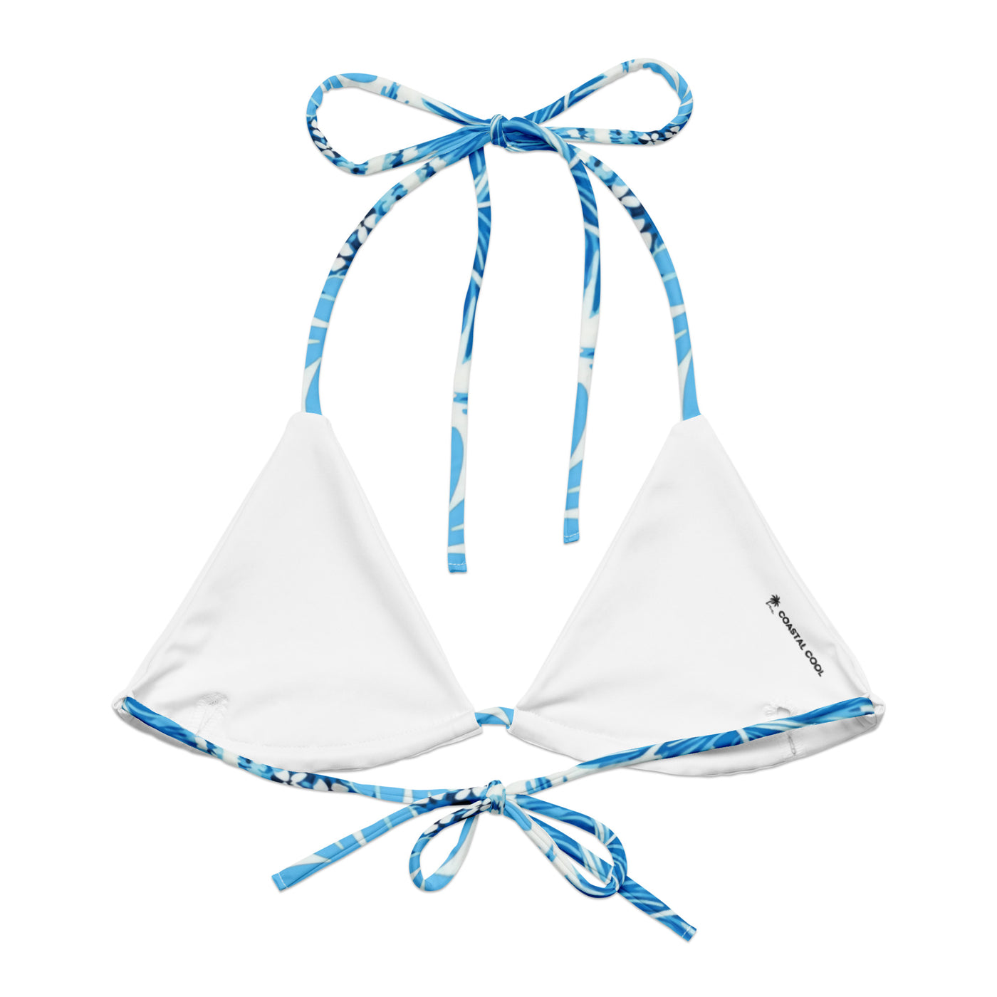 Ocean Blues String Bikini Top - Coastal Cool - Swimwear and Beachwear - Recycled fabrics