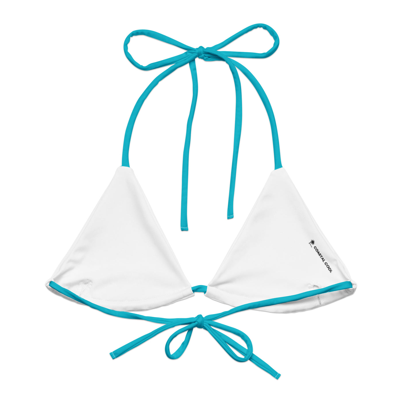 Caribbean Solid String Bikini Top - Coastal Cool - Swimwear and Beachwear - Recycled fabrics