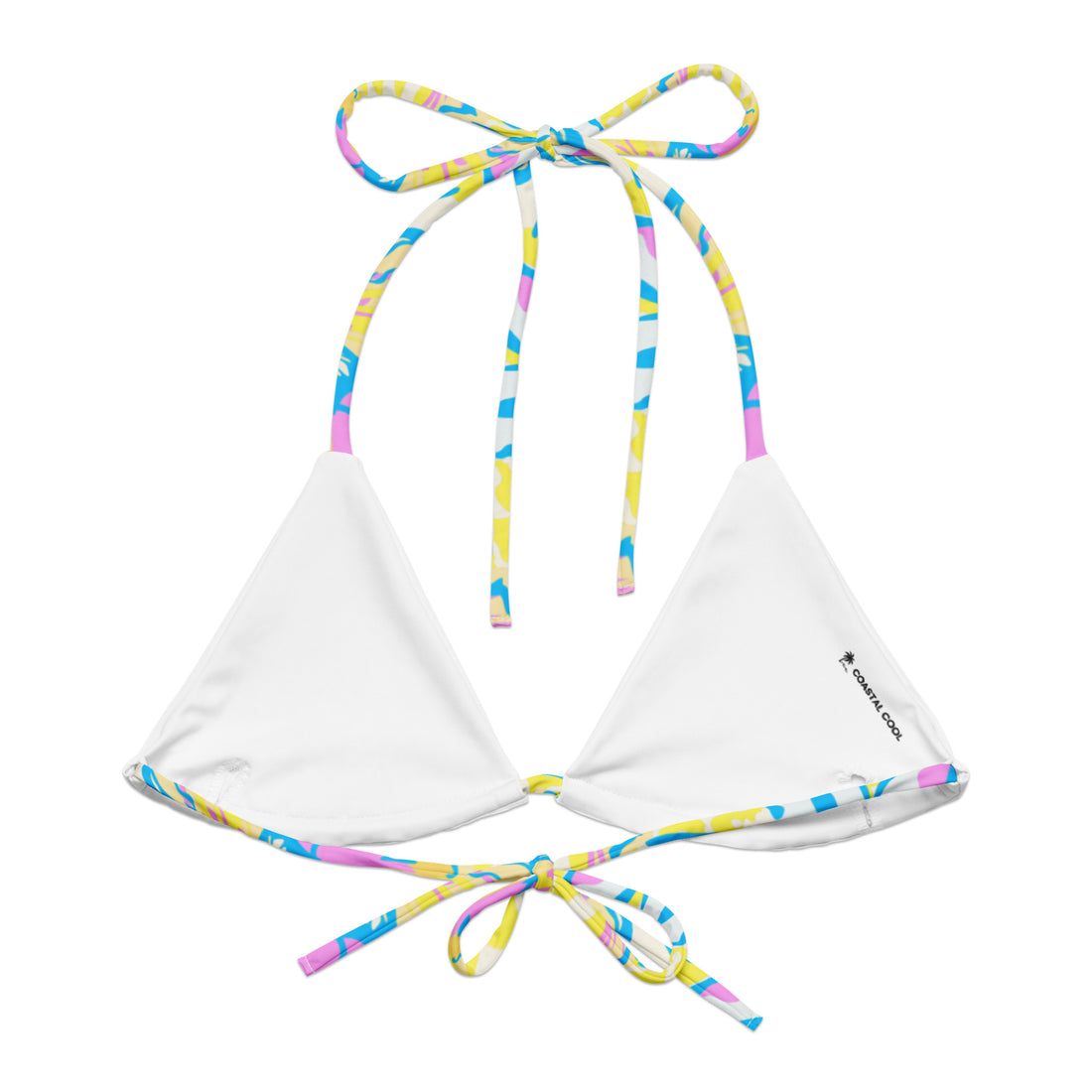 Bora Bora Mix String Bikini Top  Coastal Cool    Sustainable | Recycled | Swimwear | Beachwear | Travel and Vacation | Coastal Cool Swimwear | Coastal Cool Beachwear