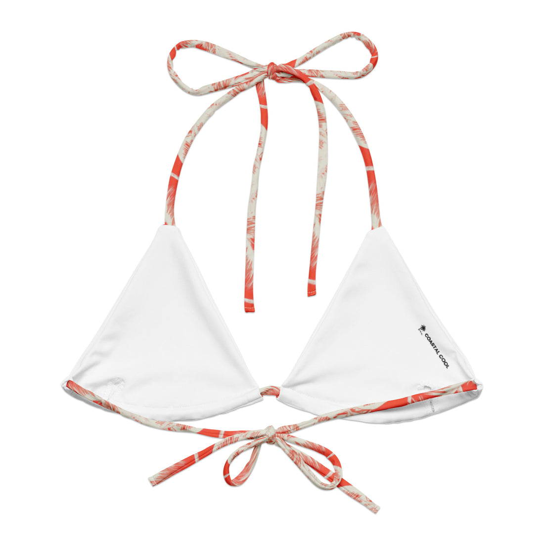 Citrus Coast String Bikini Top-Coastal Cool-Coastal Cool-Recycled Swimwear and Beachwear- Tropical Leisure Resort Wear