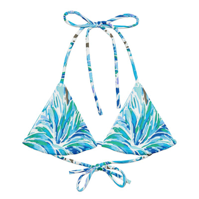 Tropicana Treasures String Bikini Top - Coastal Cool - Swimwear and Beachwear - Recycled fabrics