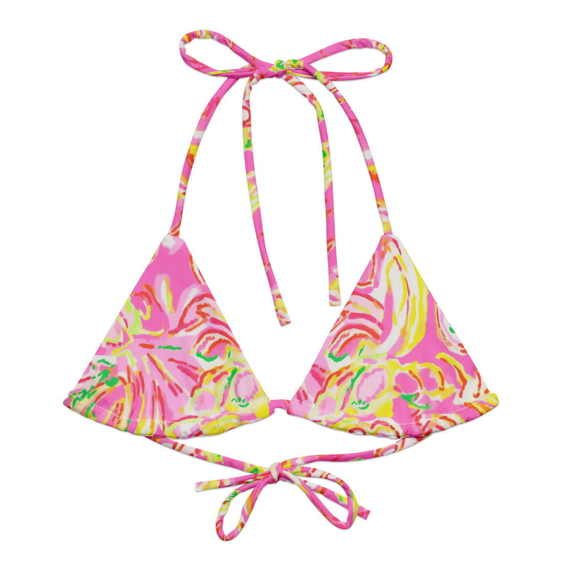 Siesta Key String Bikini Top  Coastal Cool XS   Sustainable | Recycled | Swimwear | Beachwear | Travel and Vacation | Coastal Cool Swimwear | Coastal Cool Beachwear
