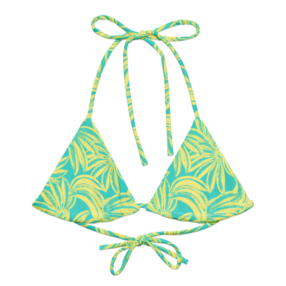 Sun Bum String Bikini Top  Coastal Cool XS   Sustainable | Recycled | Swimwear | Beachwear | Travel and Vacation | Coastal Cool Swimwear | Coastal Cool Beachwear
