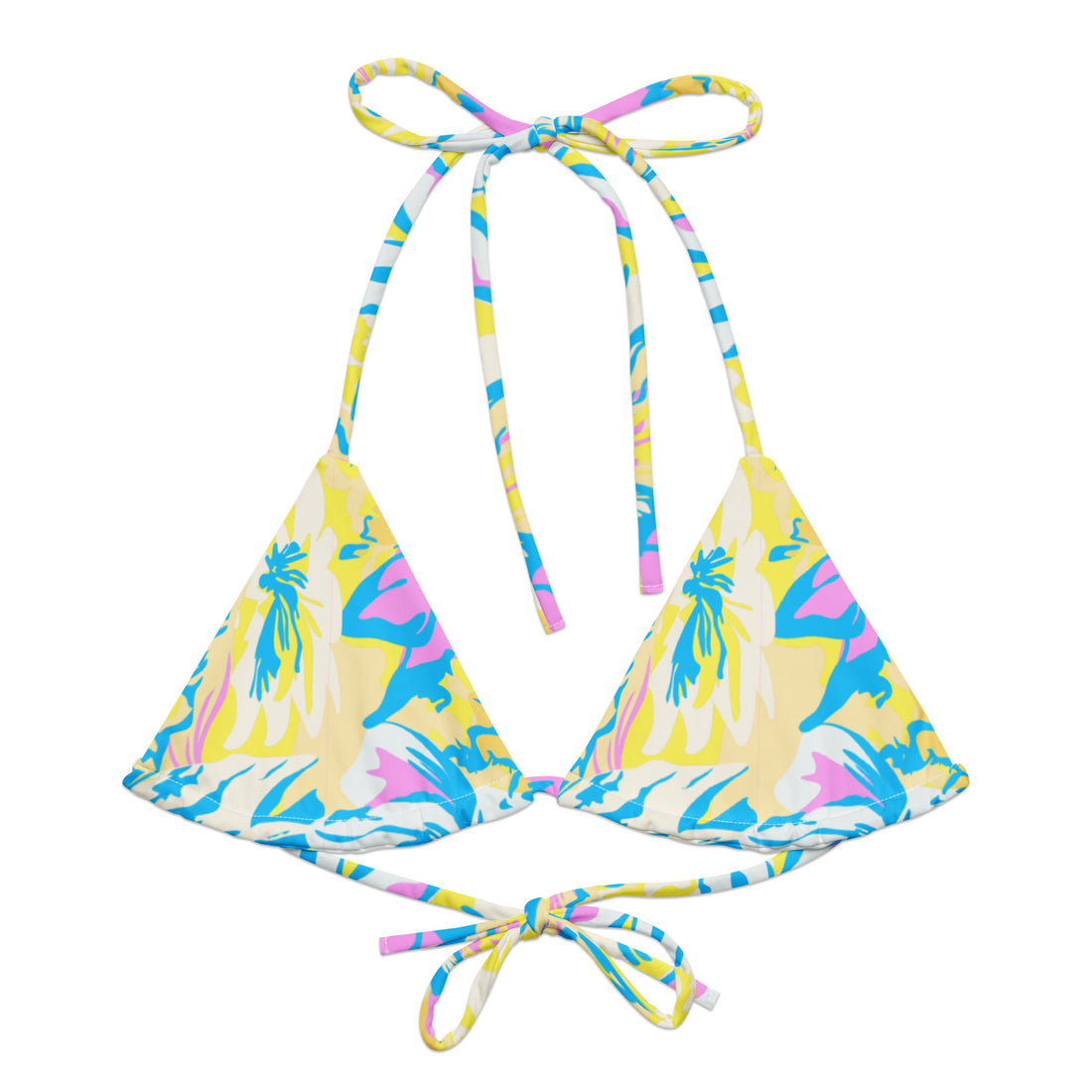 Bora Bora Mix String Bikini Top  Coastal Cool XS   Sustainable | Recycled | Swimwear | Beachwear | Travel and Vacation | Coastal Cool Swimwear | Coastal Cool Beachwear