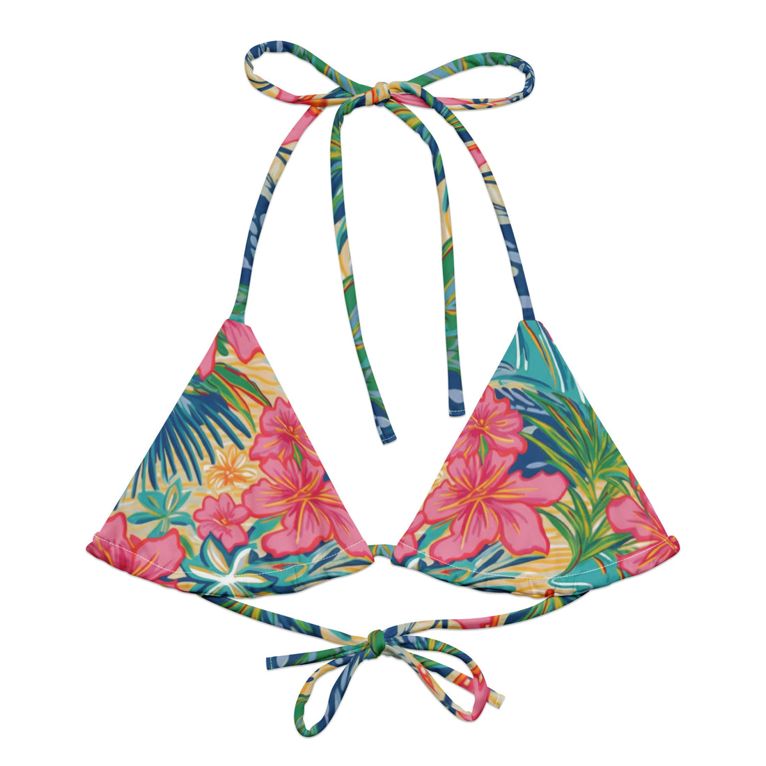 Sunny Days String Bikini Top  Coastal Cool XS   Sustainable | Recycled | Swimwear | Beachwear | Travel and Vacation | Coastal Cool Swimwear | Coastal Cool Beachwear