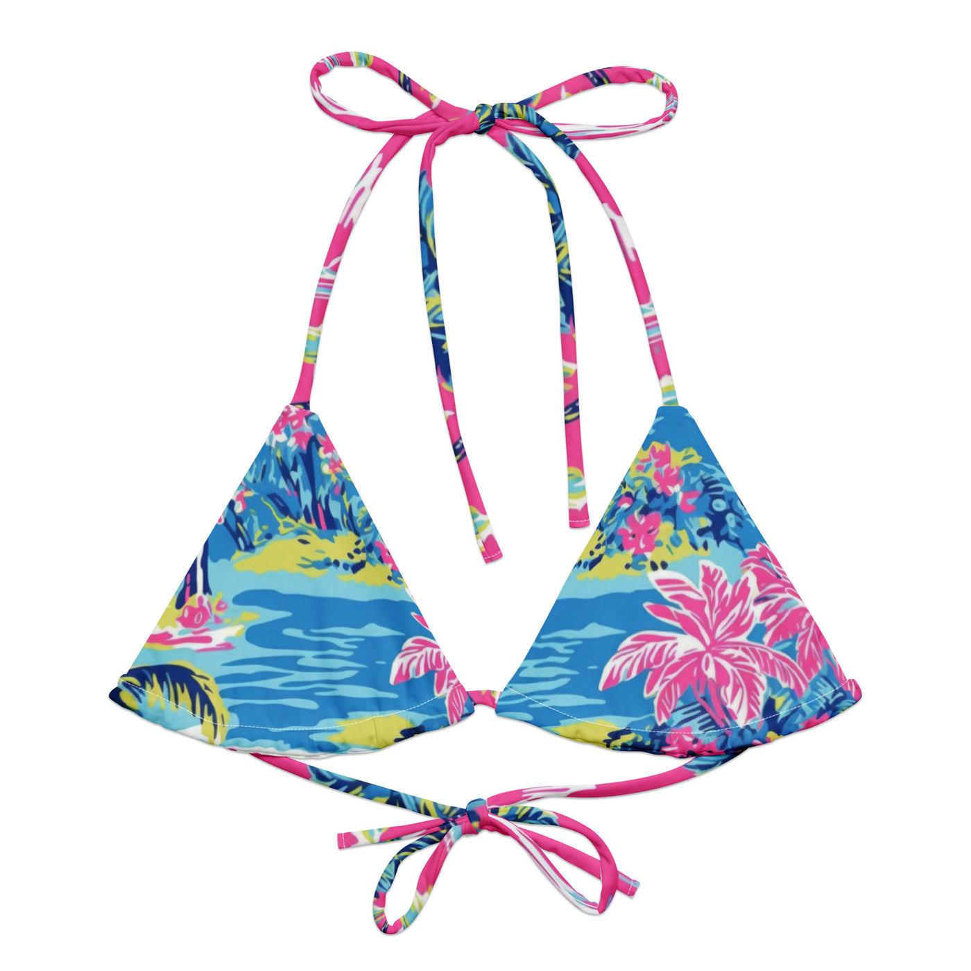 Zero Worries String Bikini Top - Coastal Cool - Swimwear and Beachwear - Recycled fabrics