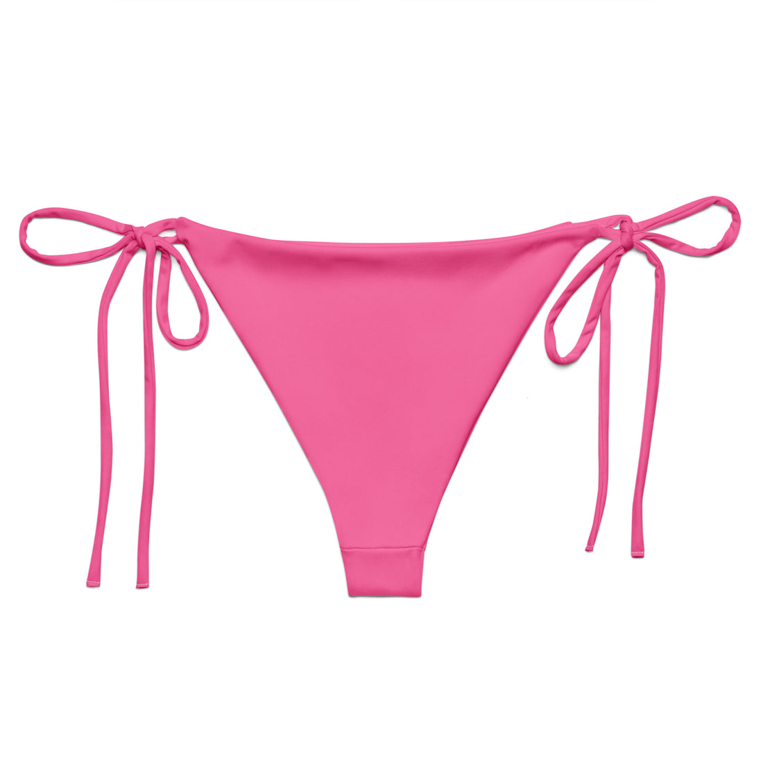 Pink Solid String Bikini Bottom  Coastal Cool    Sustainable | Recycled | Swimwear | Beachwear | Travel and Vacation | Coastal Cool Swimwear | Coastal Cool Beachwear
