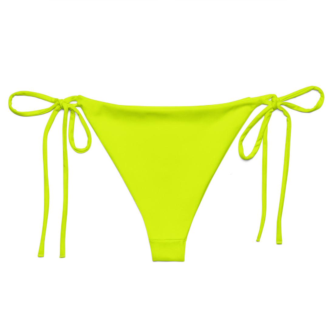 Neon Yellow String Bikini Bottom  Coastal Cool    Sustainable | Recycled | Swimwear | Beachwear | Travel and Vacation | Coastal Cool Swimwear | Coastal Cool Beachwear
