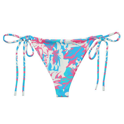 Bora Bora Pink String Bikini Bottom - Coastal Cool - Swimwear and Beachwear - Recycled fabrics