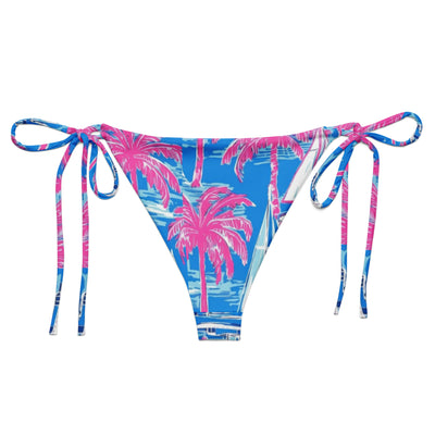 Sailors Paradise String Bikini Bottom - Coastal Cool - Swimwear and Beachwear - Recycled fabrics