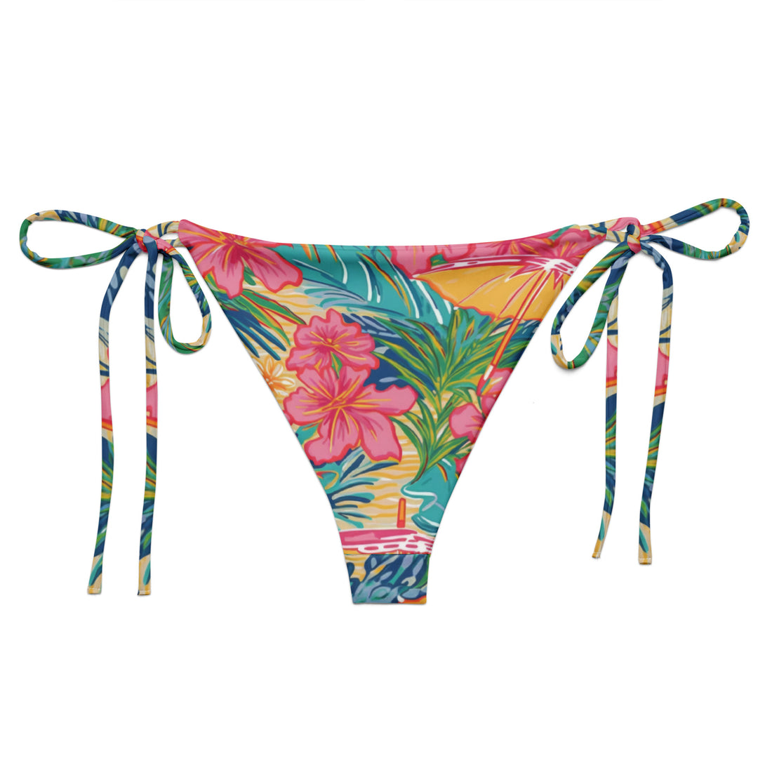 Sunny Days String Bikini Bottom  Coastal Cool    Sustainable | Recycled | Swimwear | Beachwear | Travel and Vacation | Coastal Cool Swimwear | Coastal Cool Beachwear