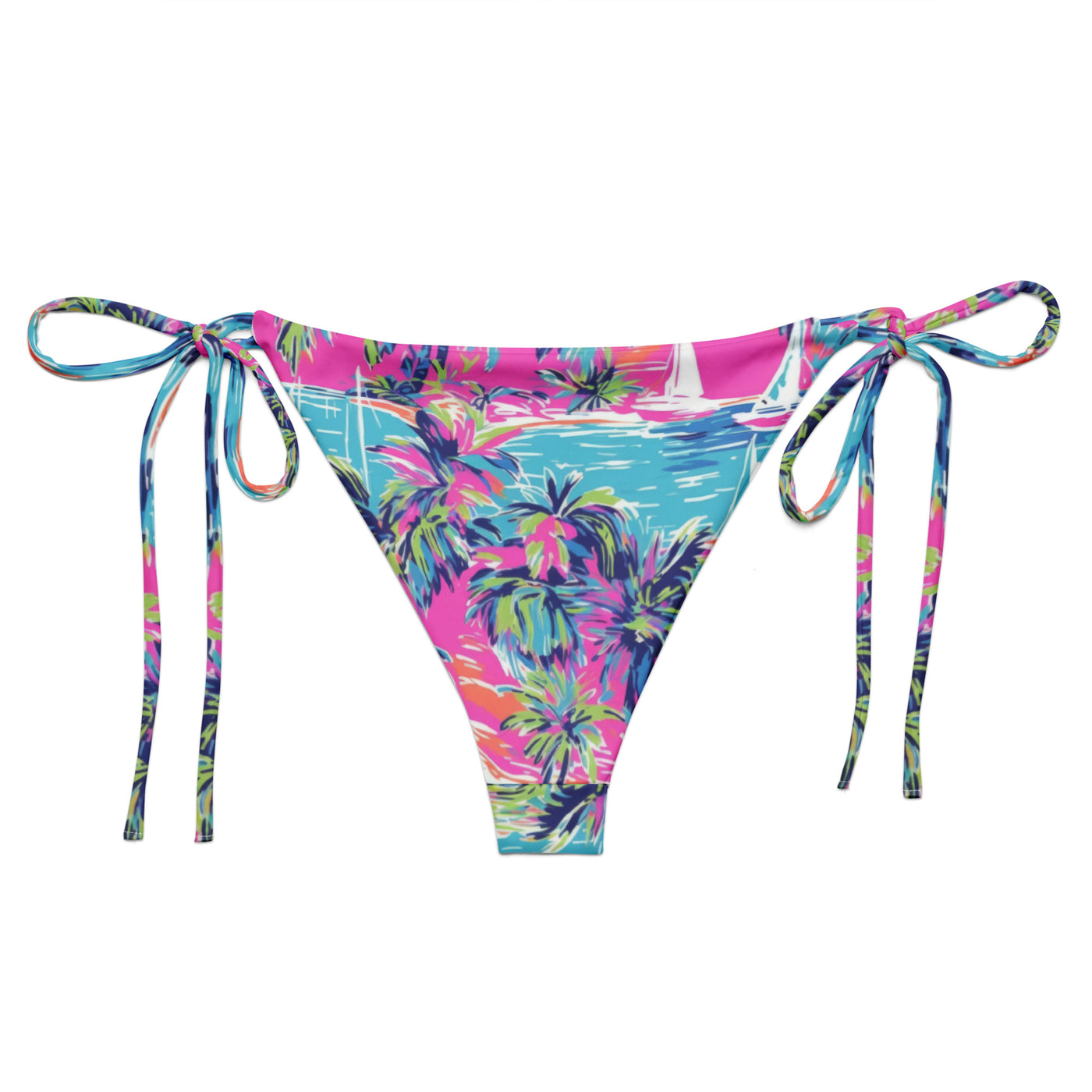 Aloha String Bikini Bottom - Coastal Cool - Swimwear and Beachwear - Recycled fabrics