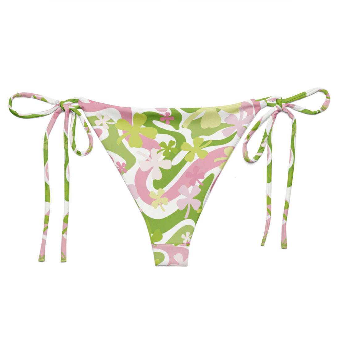 Island Bloom String Bikini Bottom - Coastal Cool - Swimwear and Beachwear - Recycled fabrics