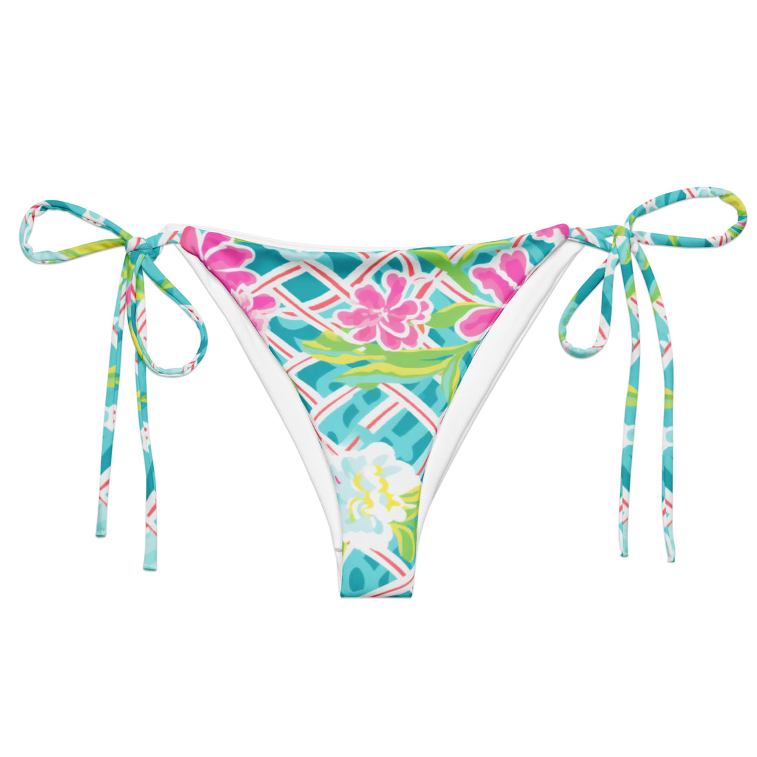 Grand Caymans String Bikini Bottom  Coastal Cool XS   Sustainable | Recycled | Swimwear | Beachwear | Travel and Vacation | Coastal Cool Swimwear | Coastal Cool Beachwear