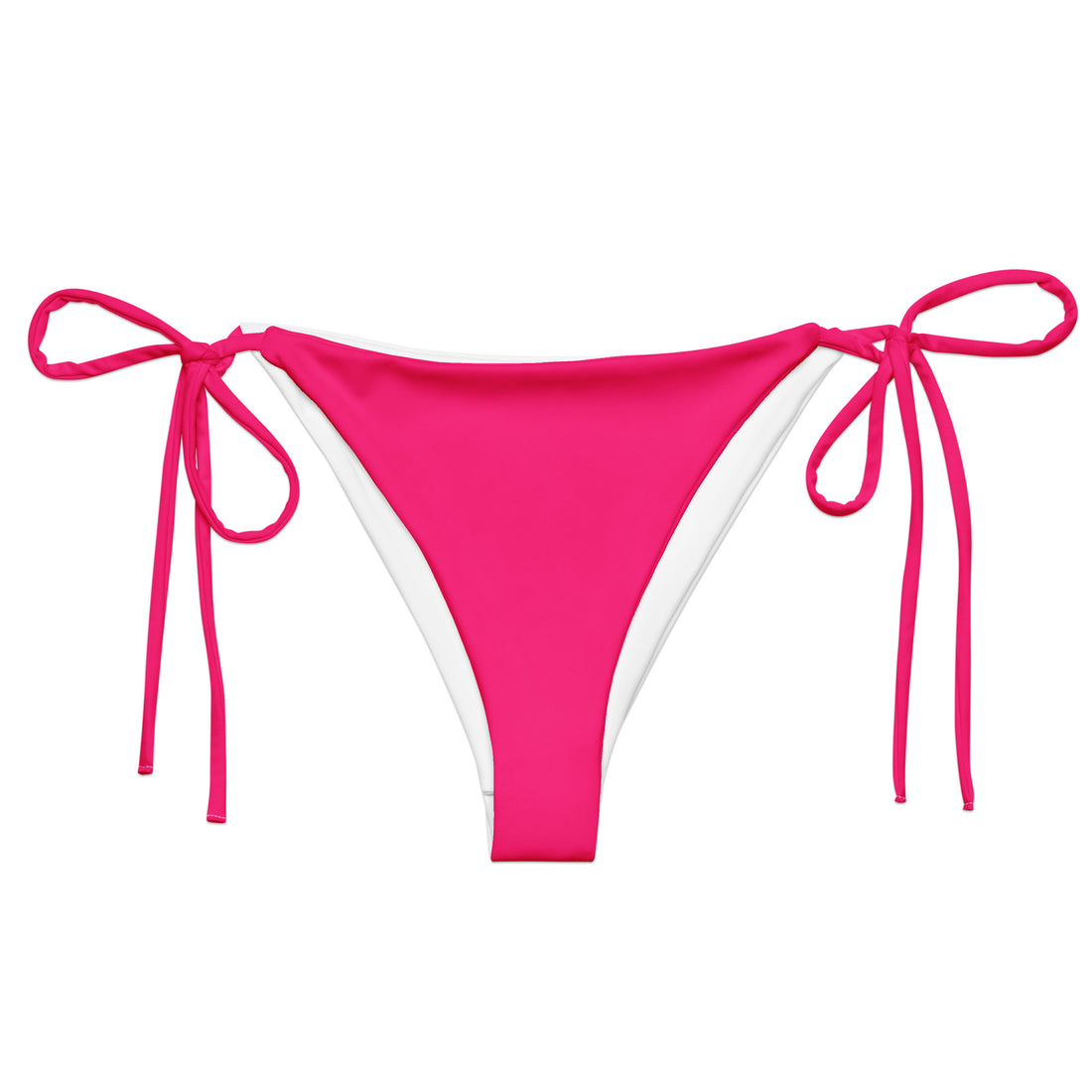 Neon Pink String Bikini Bottom  Coastal Cool XS   Sustainable | Recycled | Swimwear | Beachwear | Travel and Vacation | Coastal Cool Swimwear | Coastal Cool Beachwear