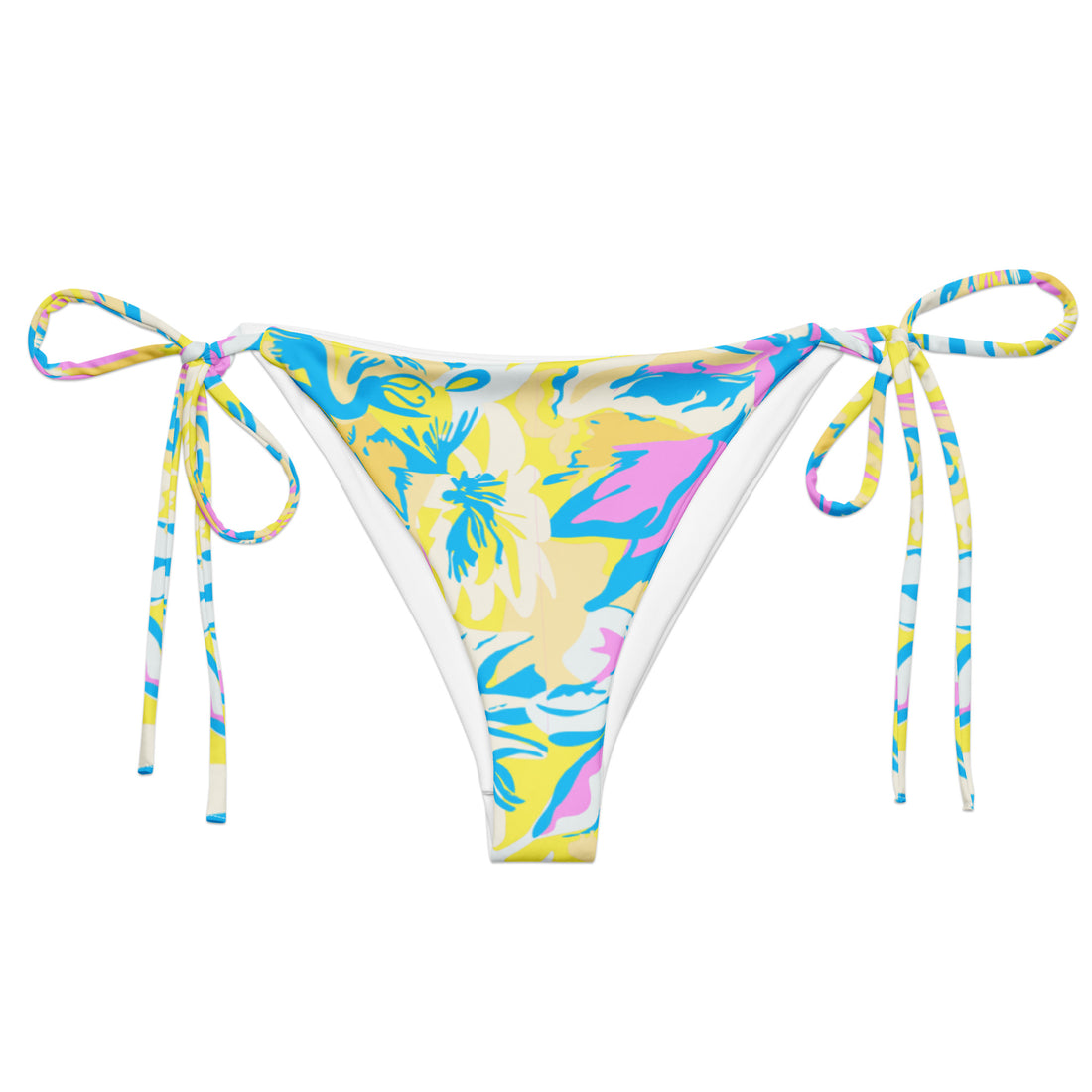 Bora Bora Mix String Bikini Bottom  Coastal Cool XS   Sustainable | Recycled | Swimwear | Beachwear | Travel and Vacation | Coastal Cool Swimwear | Coastal Cool Beachwear
