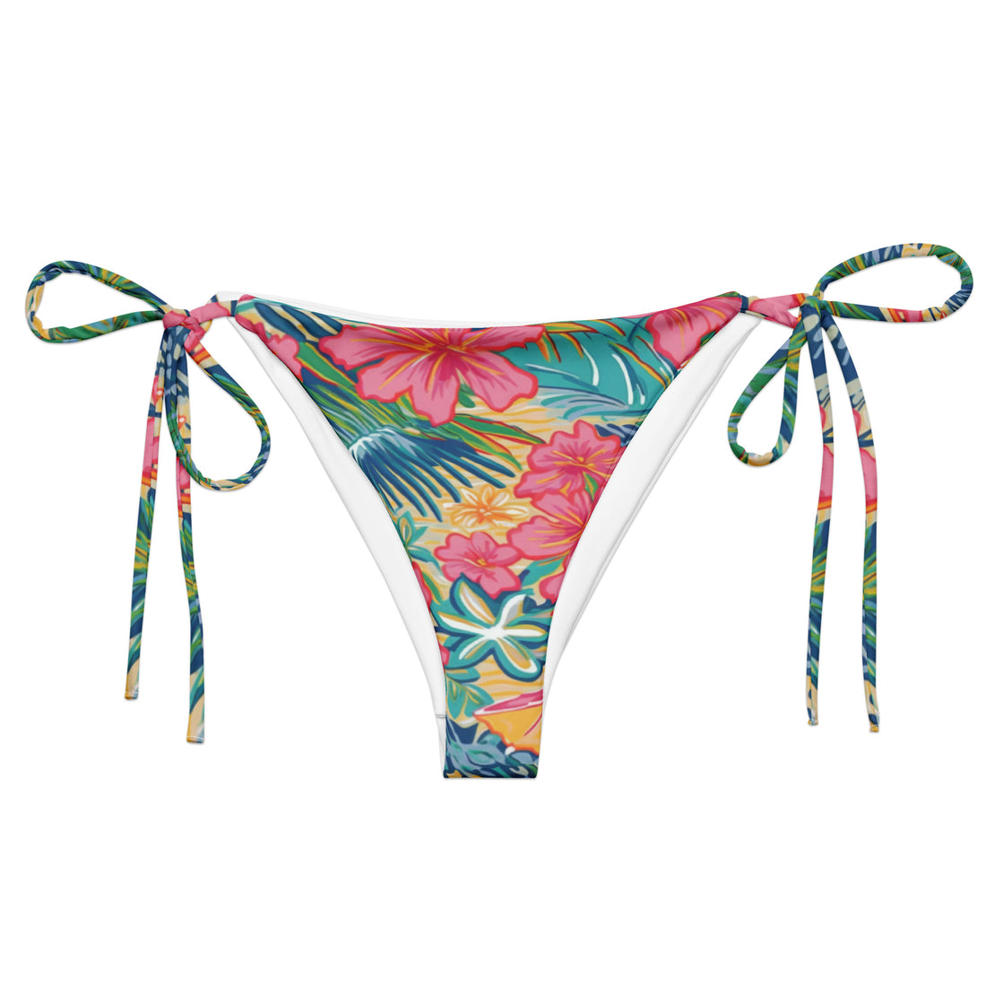 Sunny Days String Bikini Bottom  Coastal Cool XS   Sustainable | Recycled | Swimwear | Beachwear | Travel and Vacation | Coastal Cool Swimwear | Coastal Cool Beachwear