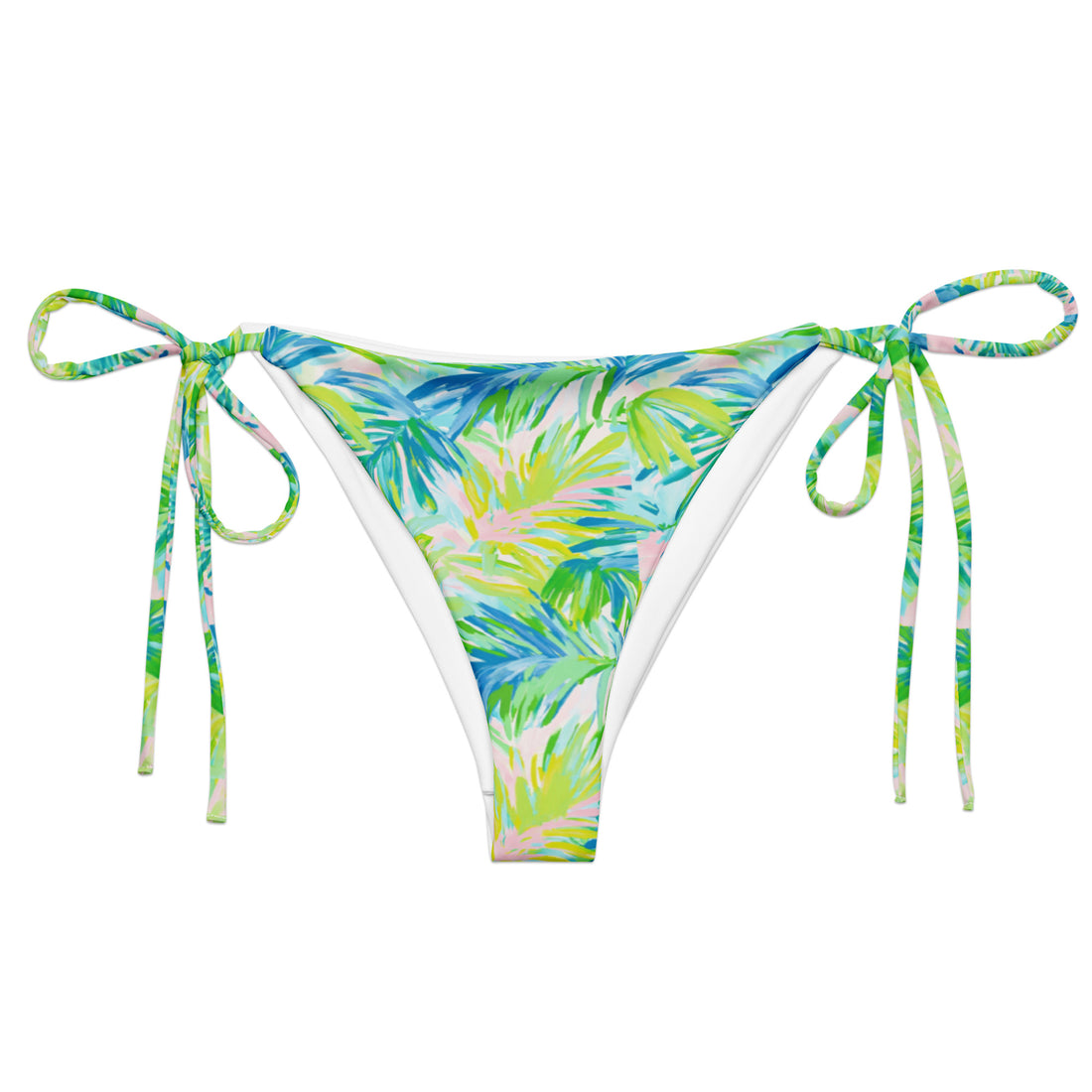 Lagoon Shade String Bikini Bottom-Coastal Cool-Coastal Cool-Recycled Swimwear and Beachwear- Tropical Leisure Resort Wear