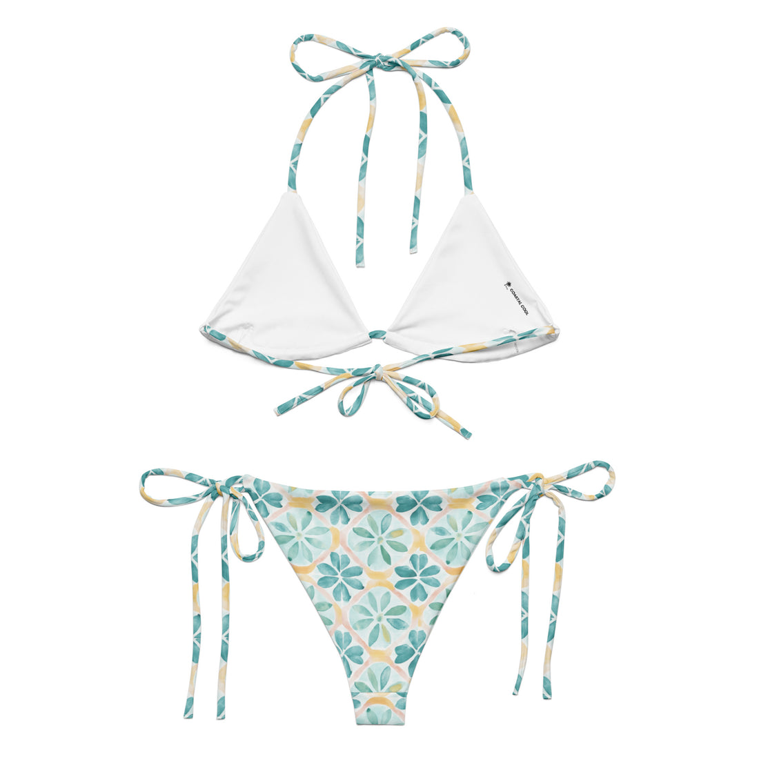 Aztec Tide Pastel Bikini-Coastal Cool-Coastal Cool-Recycled Swimwear and Beachwear- Tropical Leisure Resort Wear