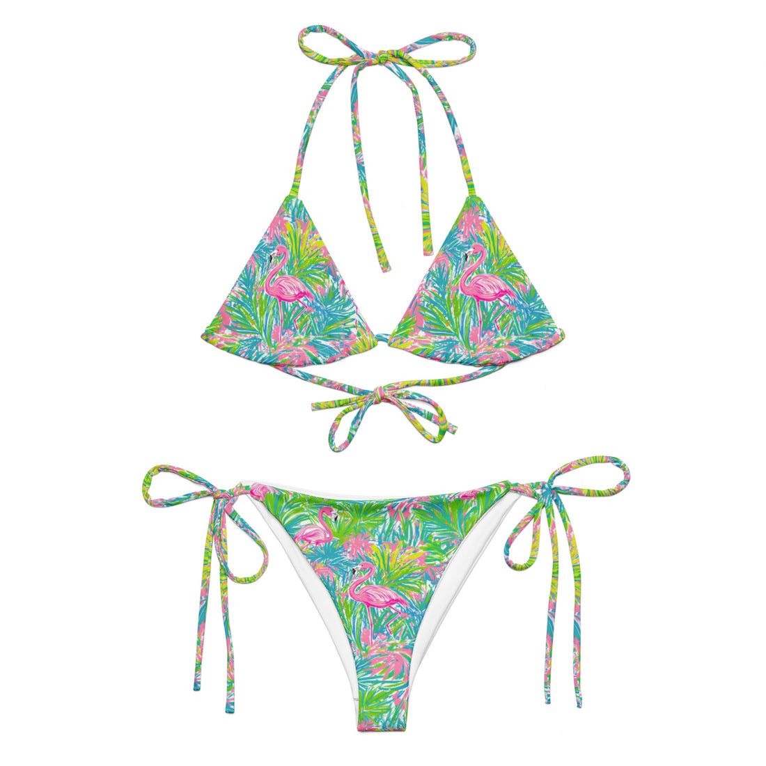 Pink Tide Bikini-Coastal Cool-Coastal Cool-Recycled Swimwear and Beachwear- Tropical Leisure Resort Wear