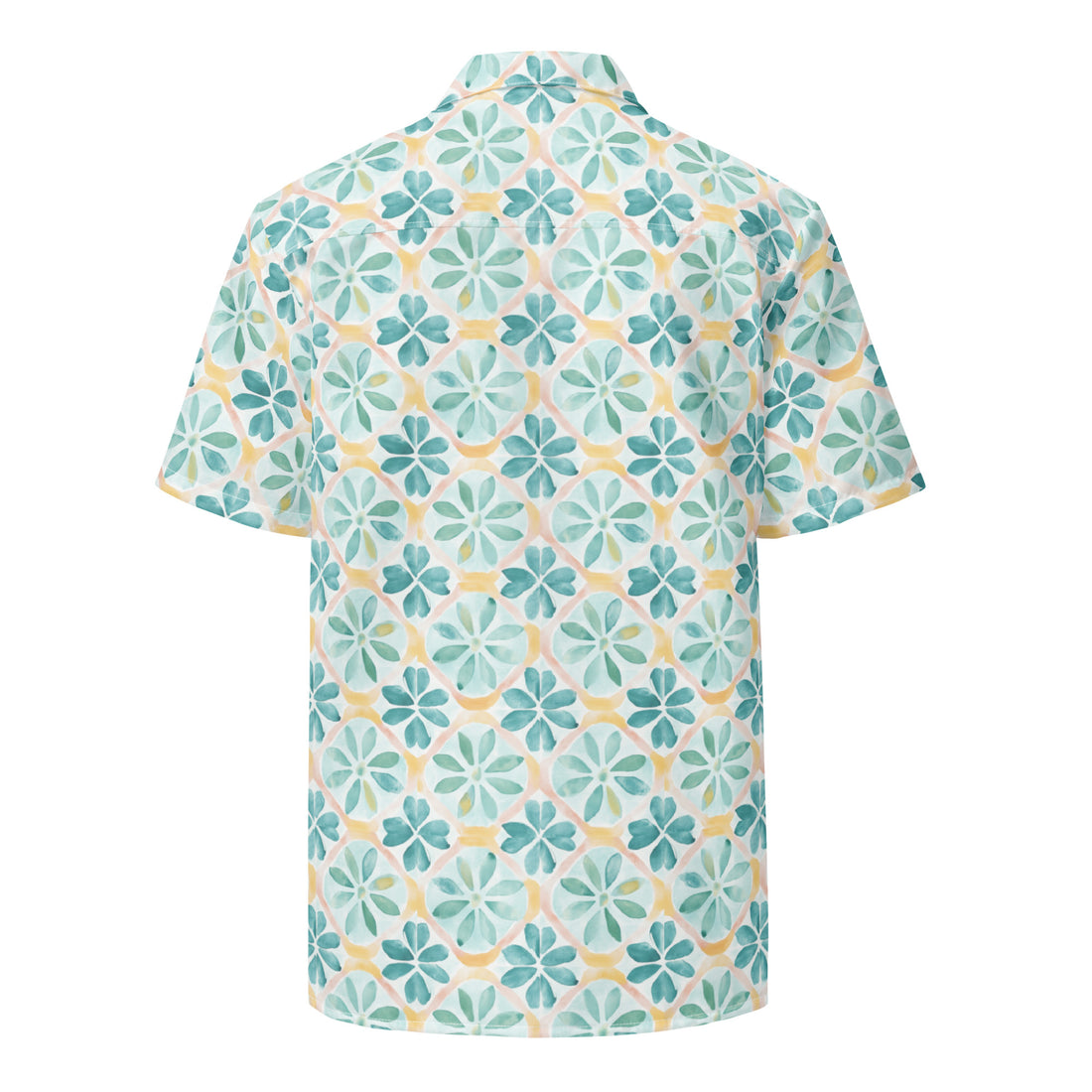 Aztec Tide Pastel Short Sleeve-Coastal Cool-Coastal Cool-Recycled Swimwear and Beachwear- Tropical Leisure Resort Wear