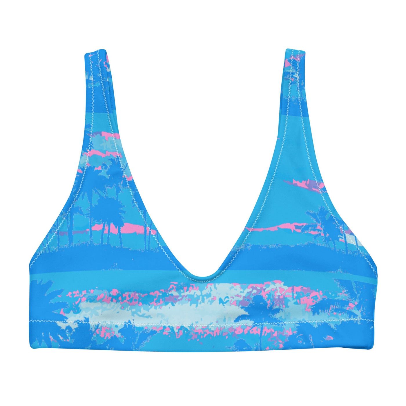 Island Stripes Bikini Top - Coastal Cool - Swimwear and Beachwear - Recycled fabrics