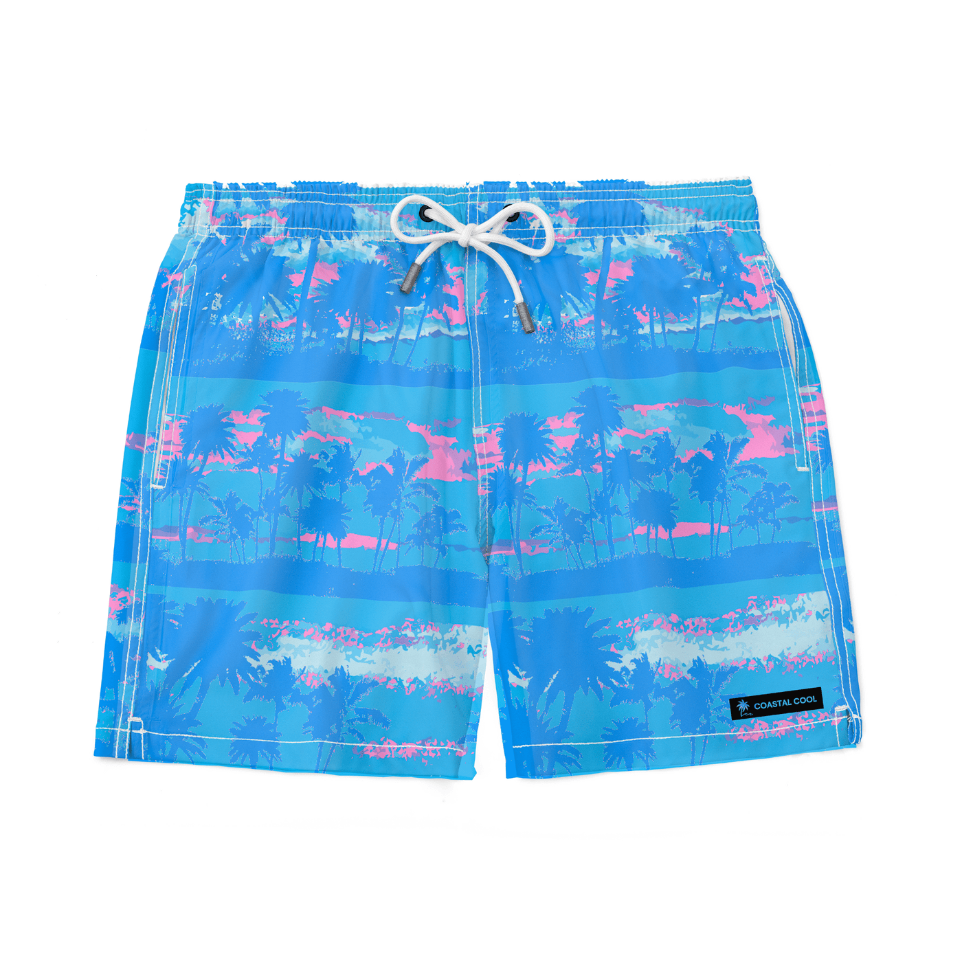 Island Stripes Blue Swim trunks - Coastal Cool - Swimwear and Beachwear - Recycled fabrics