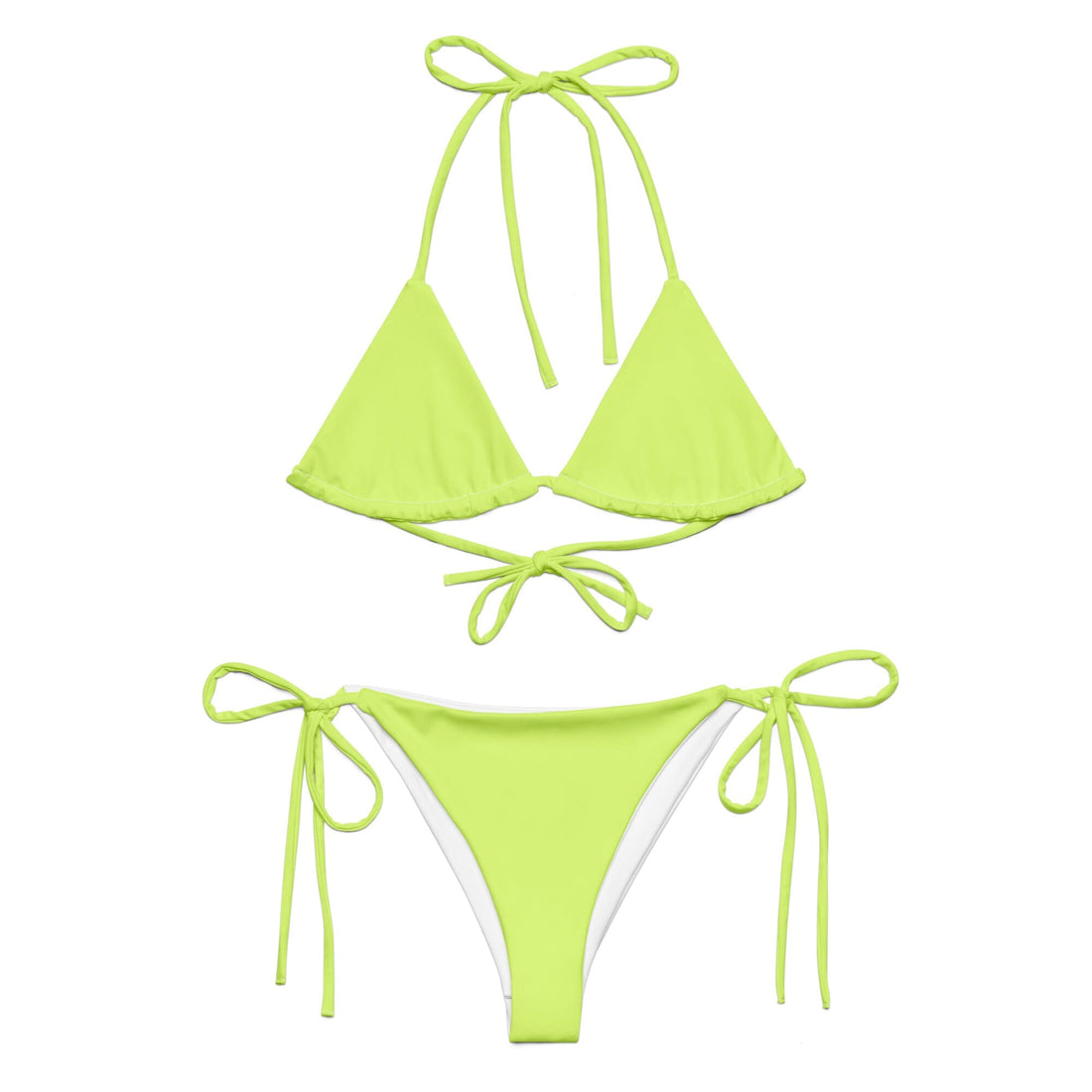 Neon Yellow Bikini  Coastal Cool XS   Sustainable | Recycled | Swimwear | Beachwear | Travel and Vacation | Coastal Cool Swimwear | Coastal Cool Beachwear